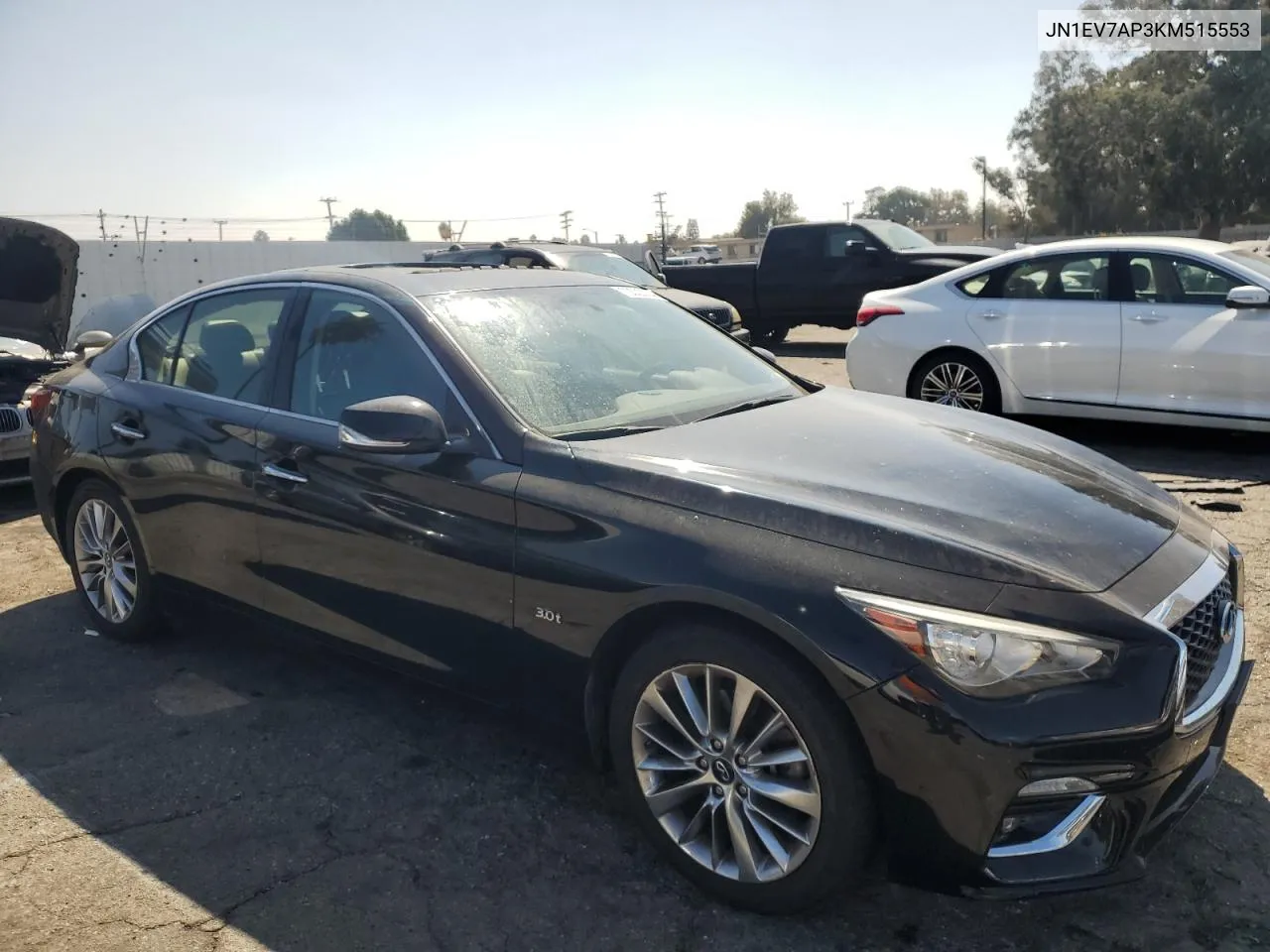 2019 Infiniti Q50 Luxe VIN: JN1EV7AP3KM515553 Lot: 73522834