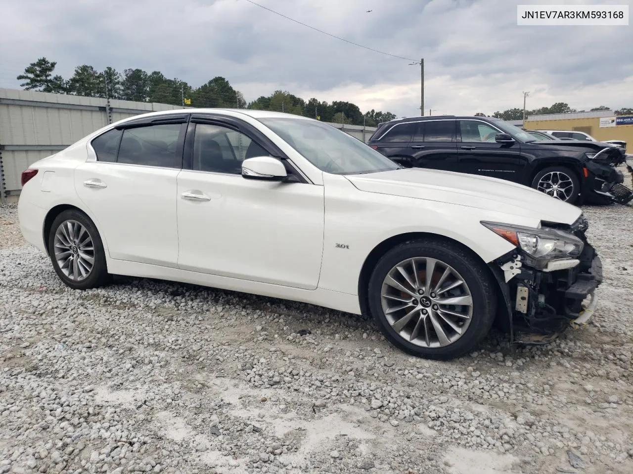 2019 Infiniti Q50 Luxe VIN: JN1EV7AR3KM593168 Lot: 73562684