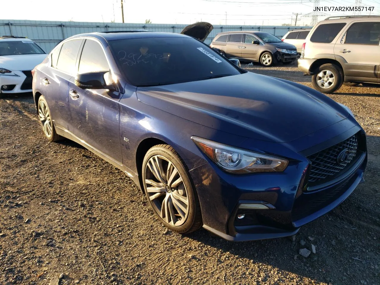 2019 Infiniti Q50 Luxe VIN: JN1EV7AR2KM557147 Lot: 73581874