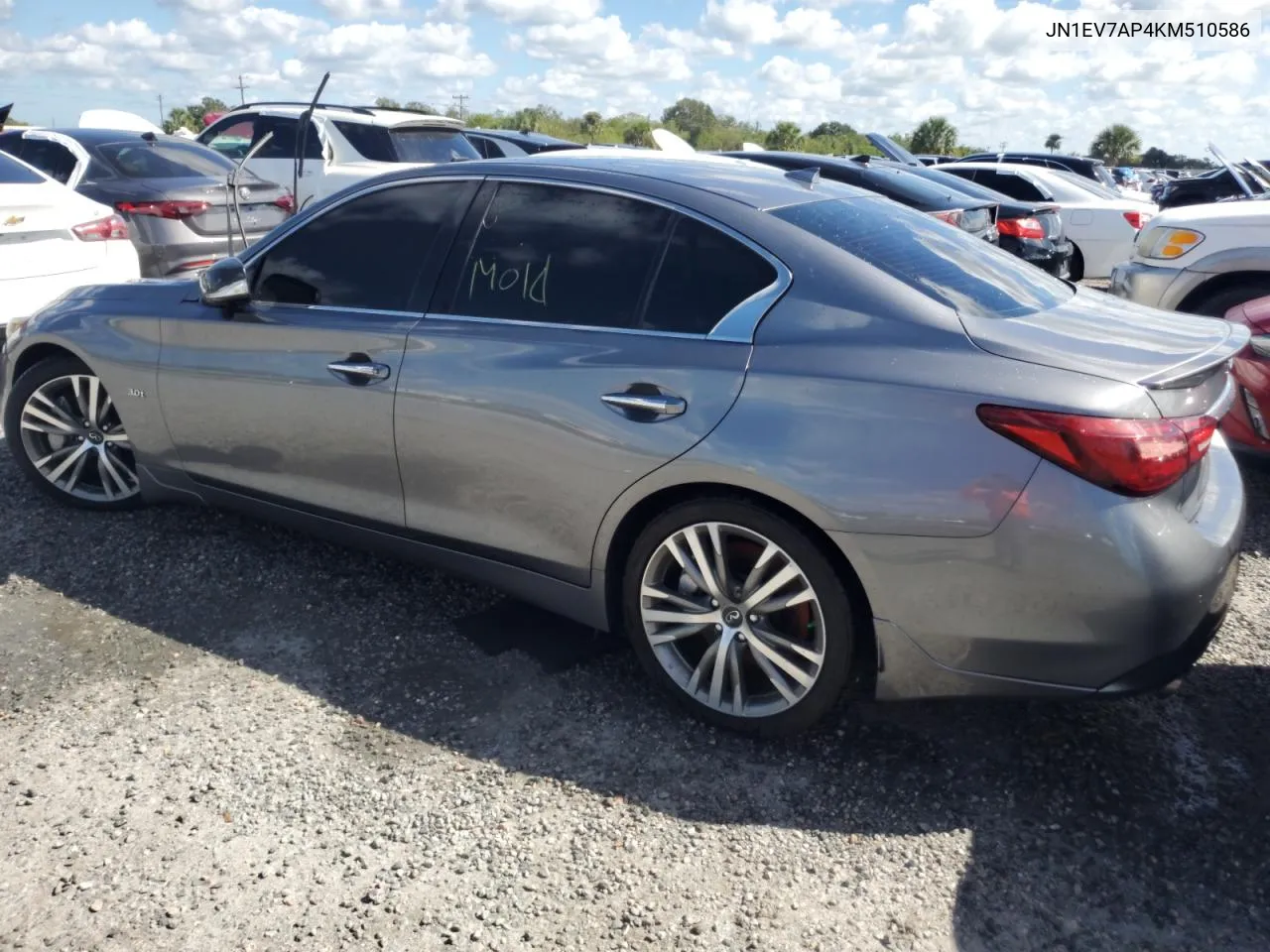 2019 Infiniti Q50 Luxe VIN: JN1EV7AP4KM510586 Lot: 74235474