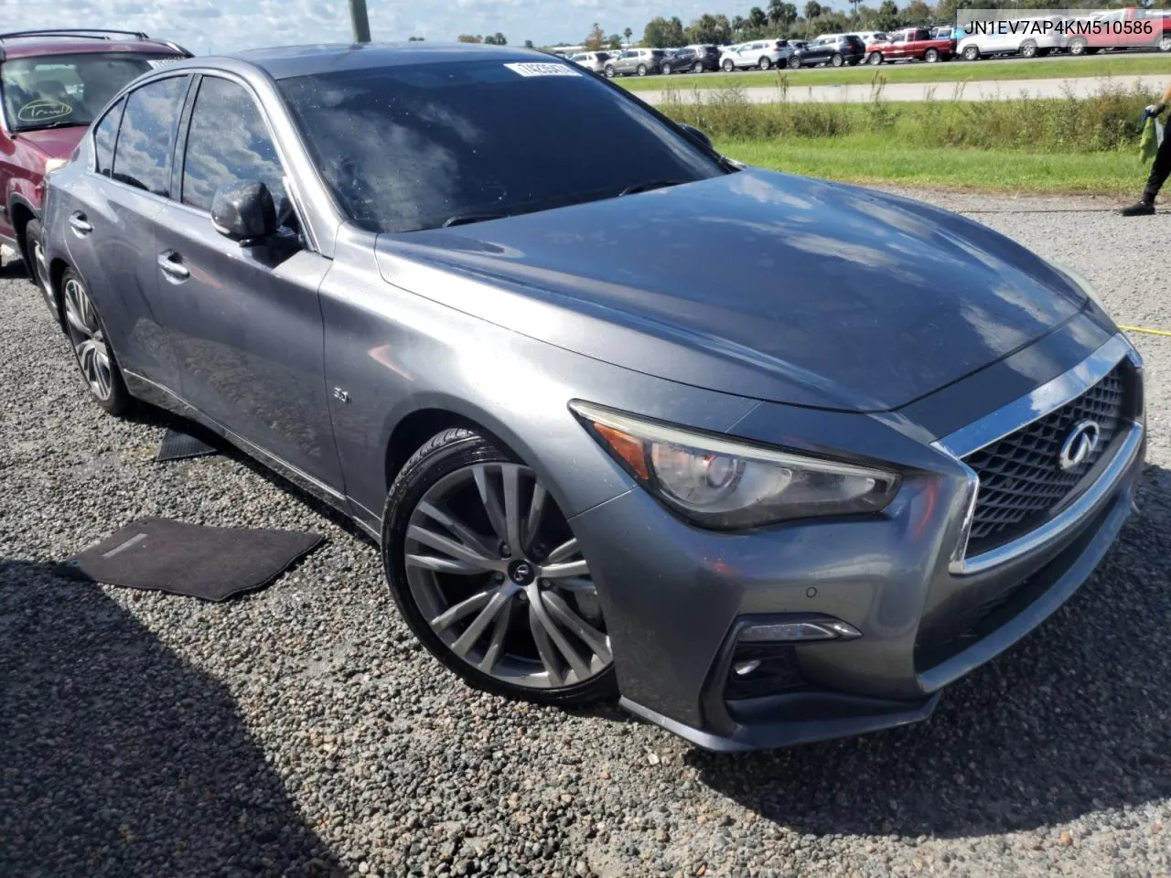 2019 Infiniti Q50 Luxe VIN: JN1EV7AP4KM510586 Lot: 74235474