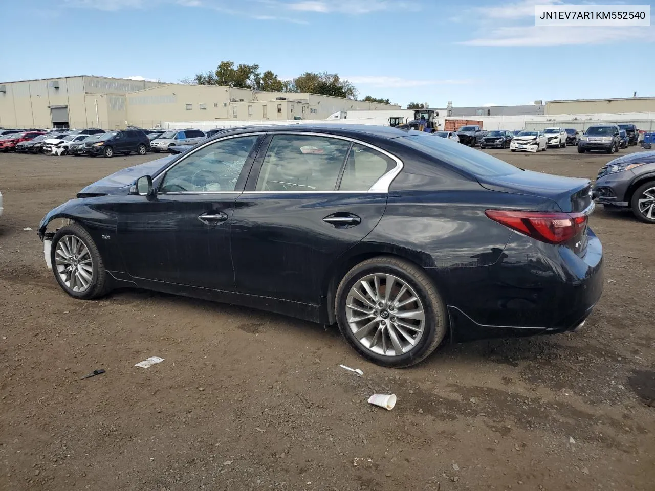 2019 Infiniti Q50 Luxe VIN: JN1EV7AR1KM552540 Lot: 74242444