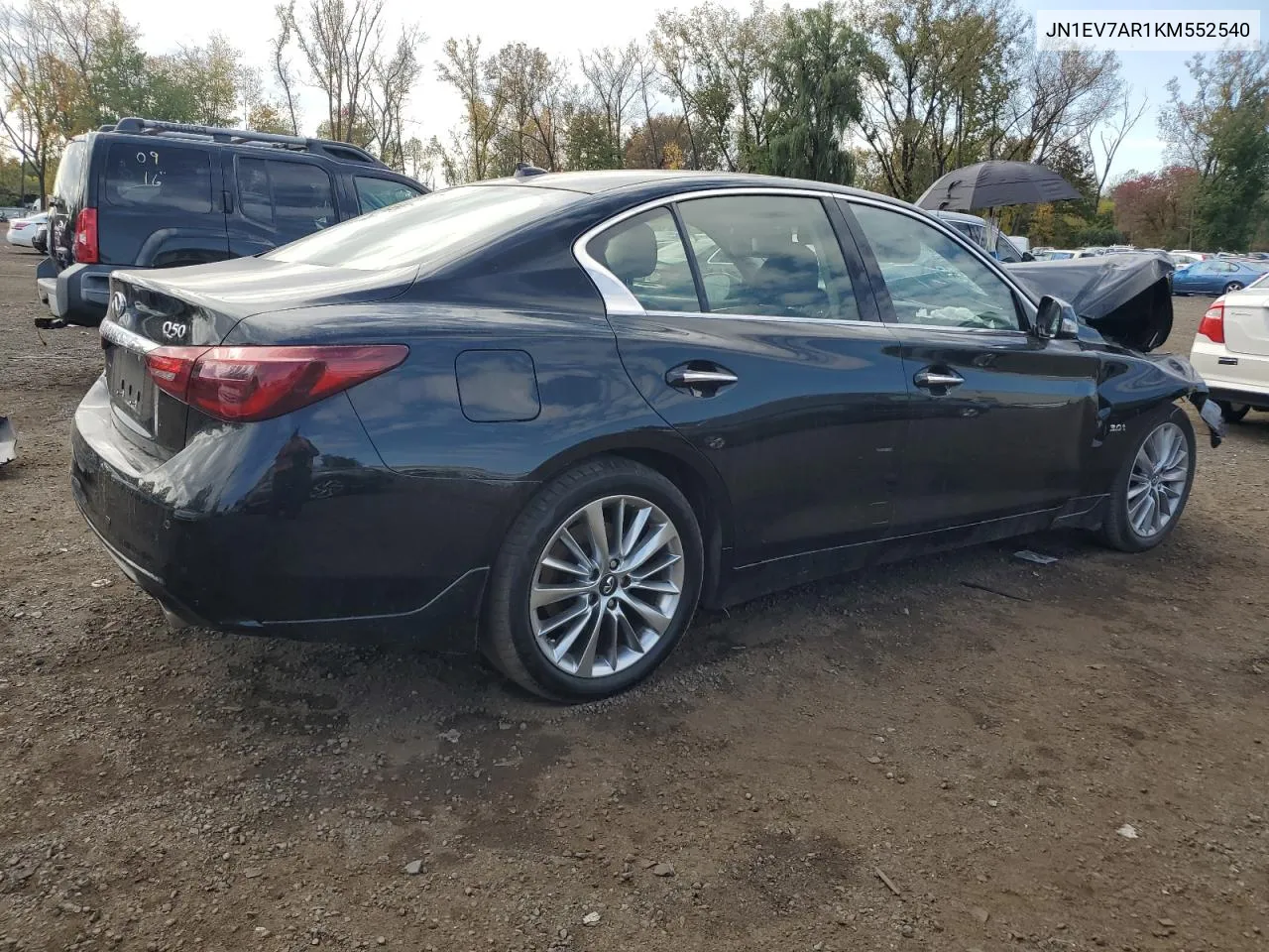 2019 Infiniti Q50 Luxe VIN: JN1EV7AR1KM552540 Lot: 74242444