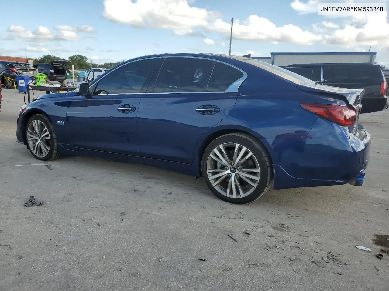 2019 Infiniti Q50 Luxe VIN: JN1EV7AR5KM593348 Lot: 74523204