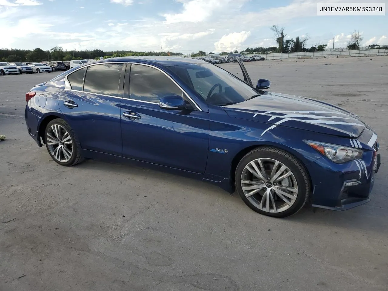 JN1EV7AR5KM593348 2019 Infiniti Q50 Luxe