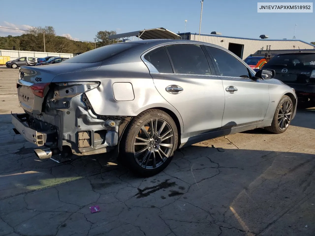 2019 Infiniti Q50 Luxe VIN: JN1EV7APXKM518952 Lot: 74633794