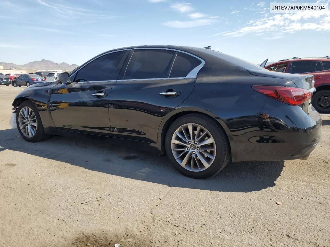 2019 Infiniti Q50 Luxe VIN: JN1EV7AP0KM540104 Lot: 74638604