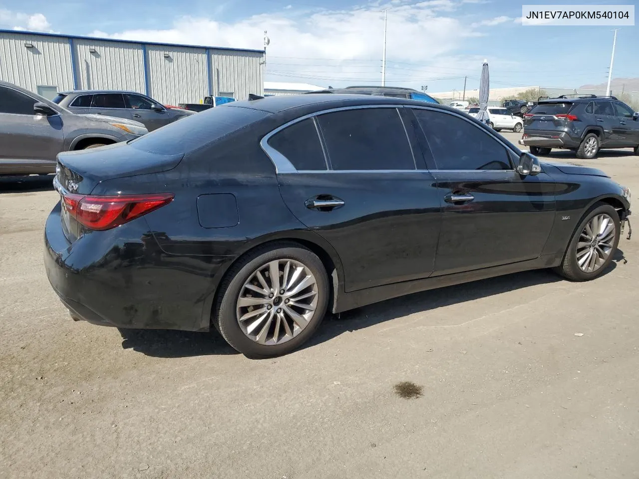 2019 Infiniti Q50 Luxe VIN: JN1EV7AP0KM540104 Lot: 74638604