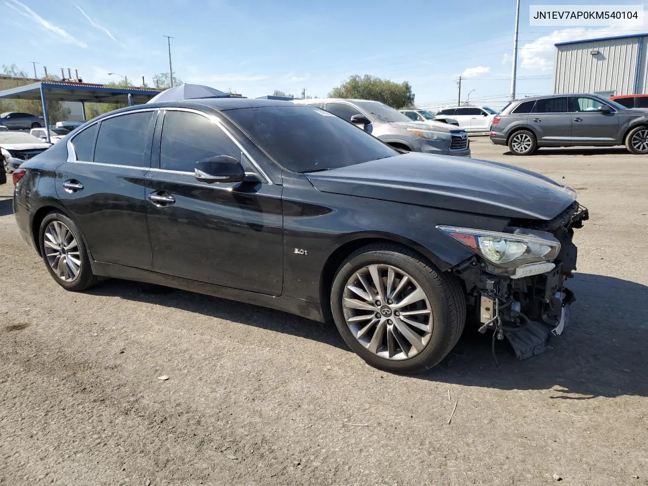 2019 Infiniti Q50 Luxe VIN: JN1EV7AP0KM540104 Lot: 74638604