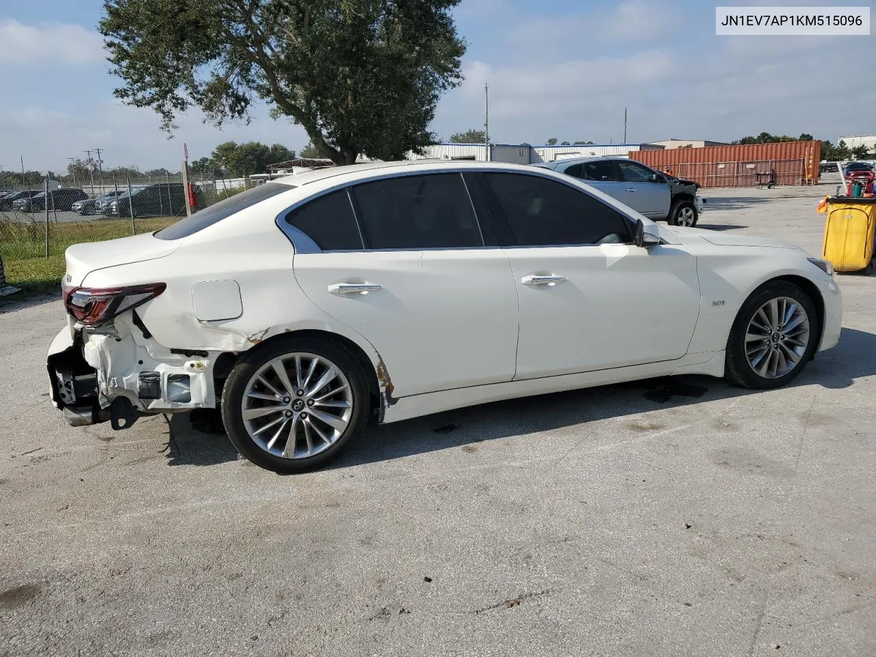 2019 Infiniti Q50 Luxe VIN: JN1EV7AP1KM515096 Lot: 75140244