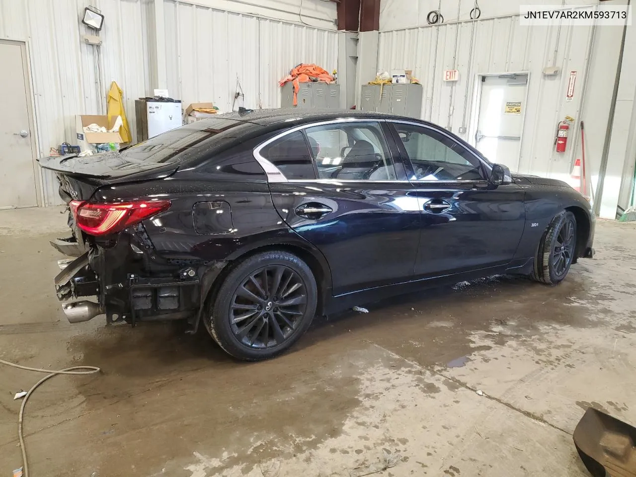 2019 Infiniti Q50 Luxe VIN: JN1EV7AR2KM593713 Lot: 75242474