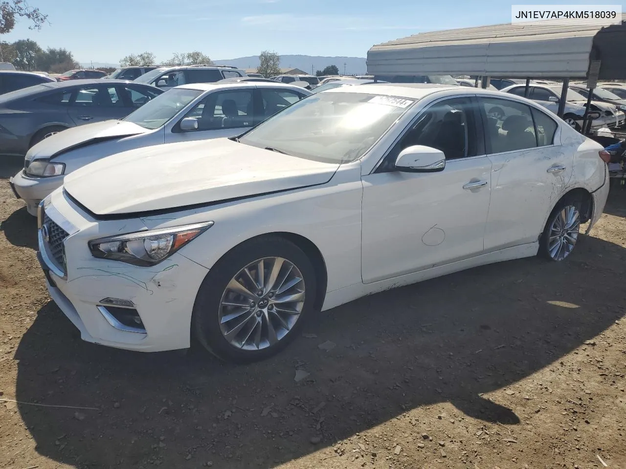 2019 Infiniti Q50 Luxe VIN: JN1EV7AP4KM518039 Lot: 75262544