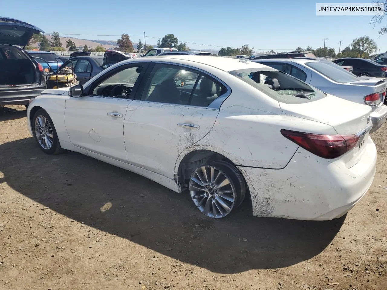 2019 Infiniti Q50 Luxe VIN: JN1EV7AP4KM518039 Lot: 75262544