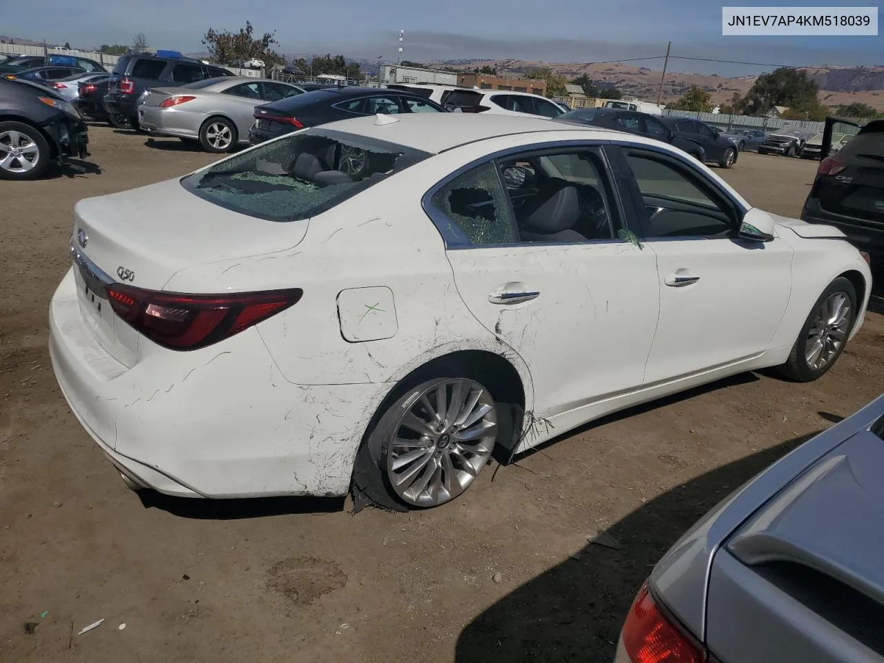 2019 Infiniti Q50 Luxe VIN: JN1EV7AP4KM518039 Lot: 75262544