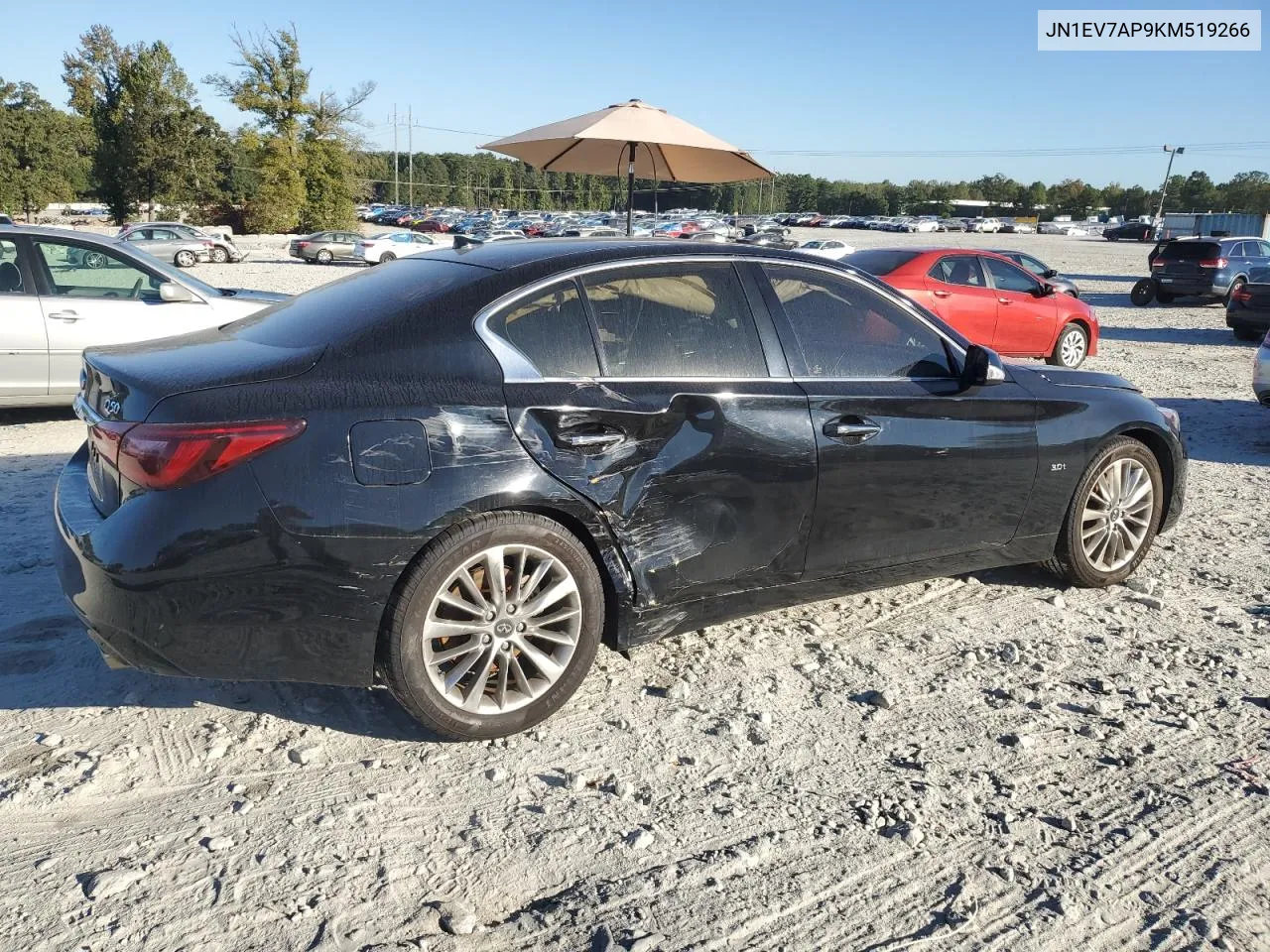 2019 Infiniti Q50 Luxe VIN: JN1EV7AP9KM519266 Lot: 75612824