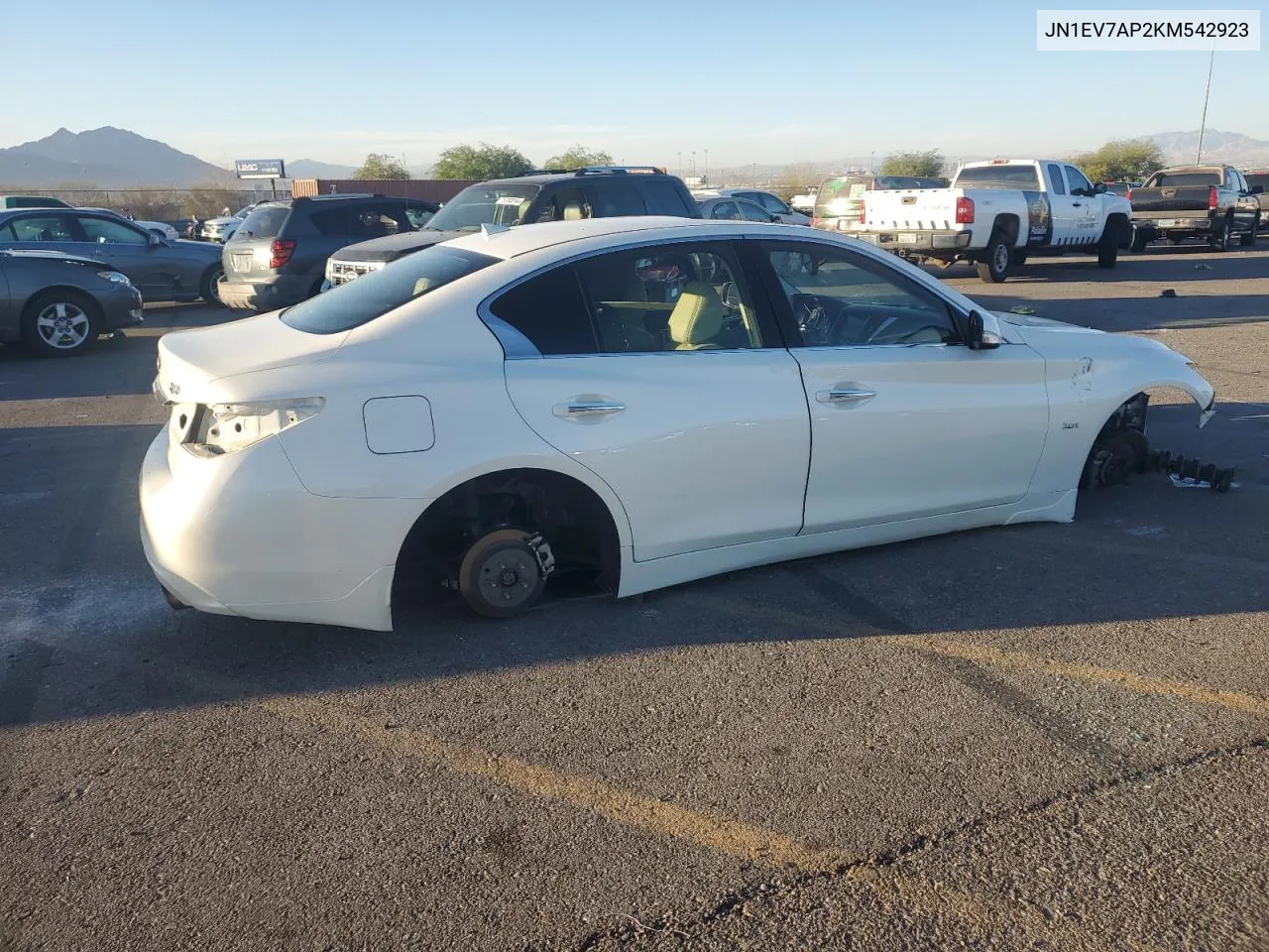 2019 Infiniti Q50 Luxe VIN: JN1EV7AP2KM542923 Lot: 75690294