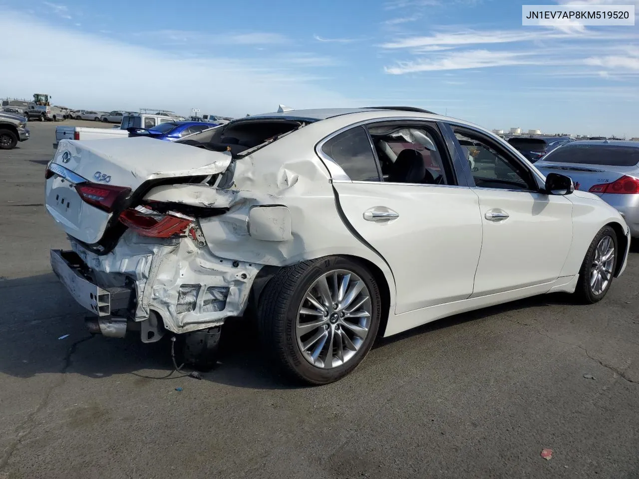 2019 Infiniti Q50 Luxe VIN: JN1EV7AP8KM519520 Lot: 75751544