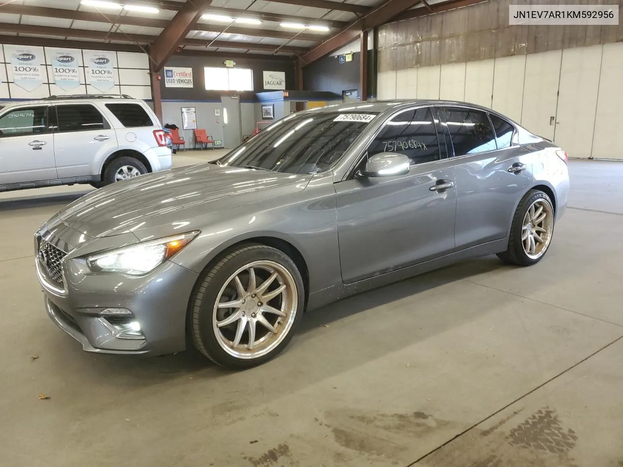 2019 Infiniti Q50 Luxe VIN: JN1EV7AR1KM592956 Lot: 75790684