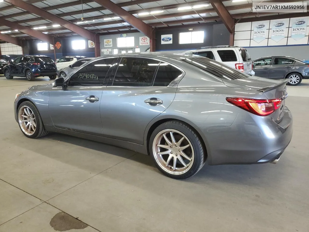 2019 Infiniti Q50 Luxe VIN: JN1EV7AR1KM592956 Lot: 75790684