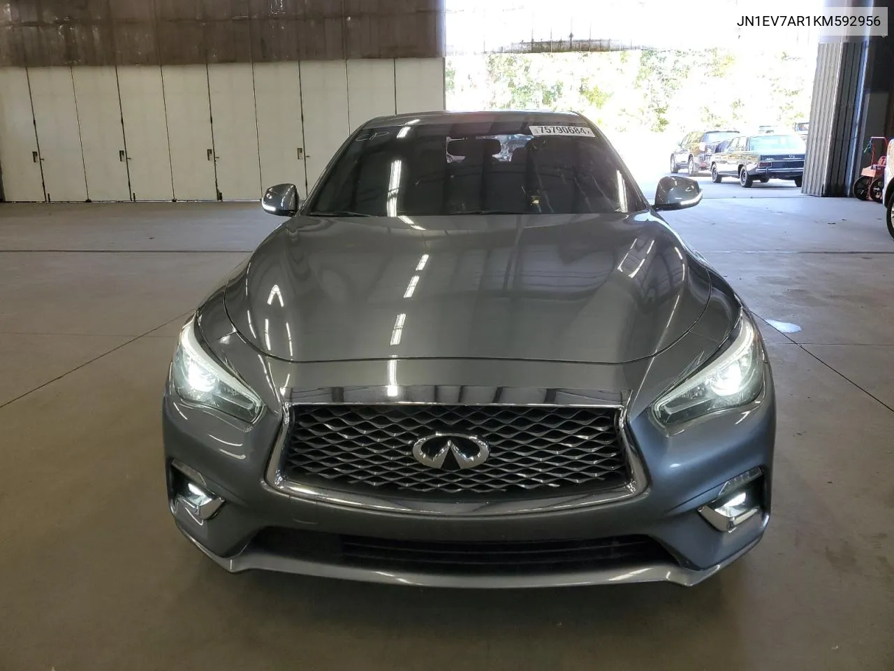 2019 Infiniti Q50 Luxe VIN: JN1EV7AR1KM592956 Lot: 75790684