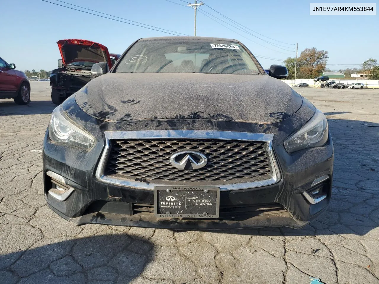 2019 Infiniti Q50 Luxe VIN: JN1EV7AR4KM553844 Lot: 75880484