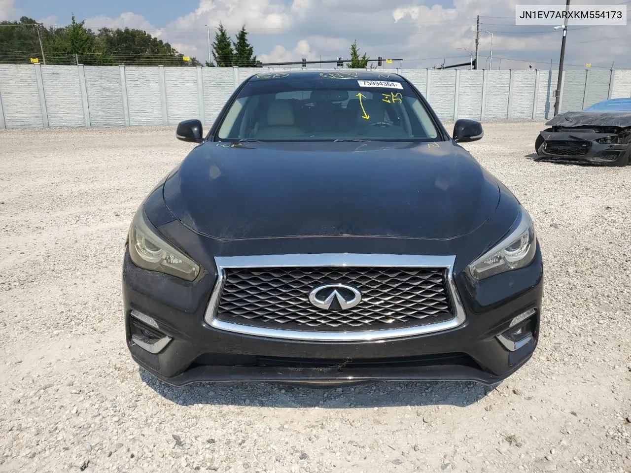 2019 Infiniti Q50 Luxe VIN: JN1EV7ARXKM554173 Lot: 75994364