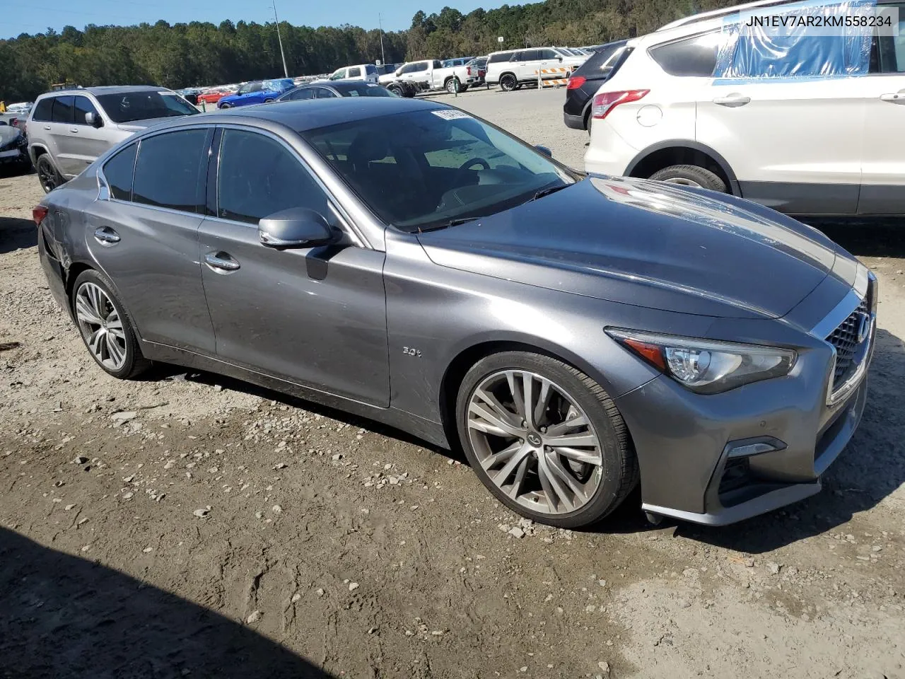 2019 Infiniti Q50 Luxe VIN: JN1EV7AR2KM558234 Lot: 76547964