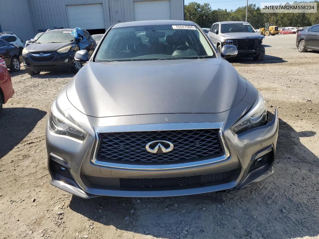 2019 Infiniti Q50 Luxe VIN: JN1EV7AR2KM558234 Lot: 76547964