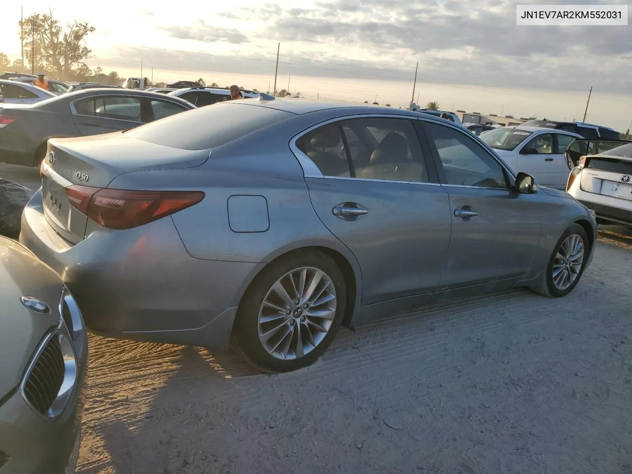 2019 Infiniti Q50 Luxe VIN: JN1EV7AR2KM552031 Lot: 76688764