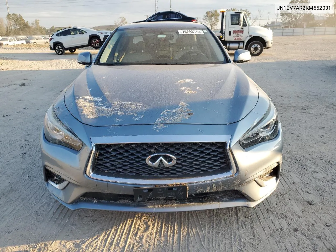 2019 Infiniti Q50 Luxe VIN: JN1EV7AR2KM552031 Lot: 76688764