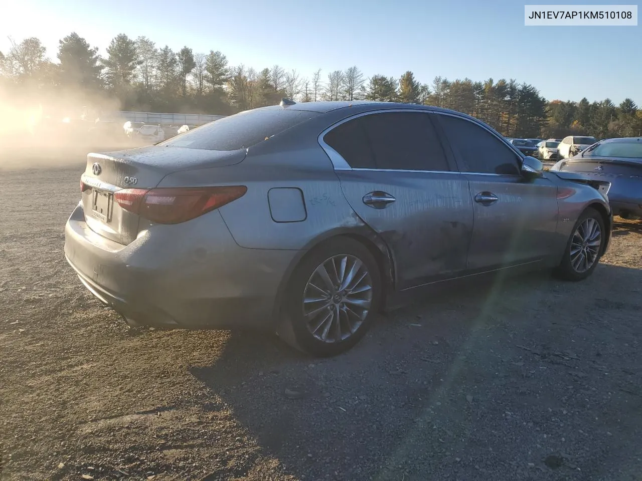 2019 Infiniti Q50 Luxe VIN: JN1EV7AP1KM510108 Lot: 77039994