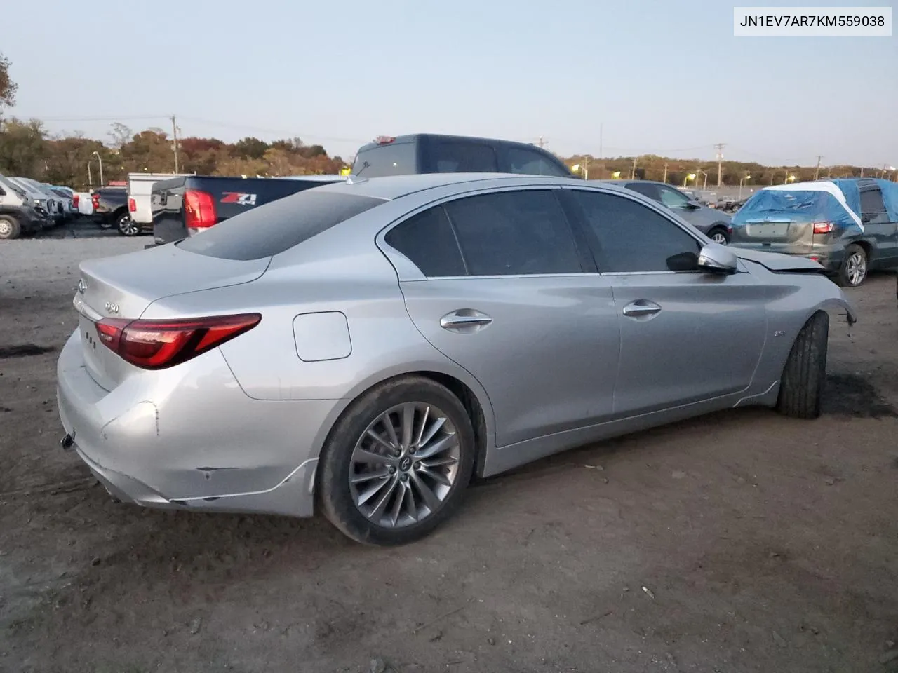 2019 Infiniti Q50 Luxe VIN: JN1EV7AR7KM559038 Lot: 77201284