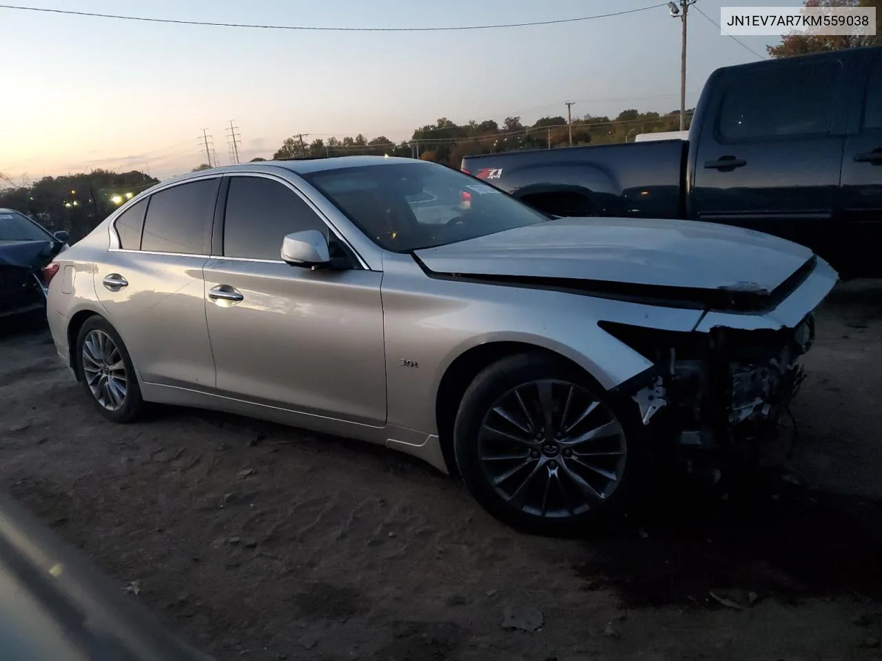 JN1EV7AR7KM559038 2019 Infiniti Q50 Luxe