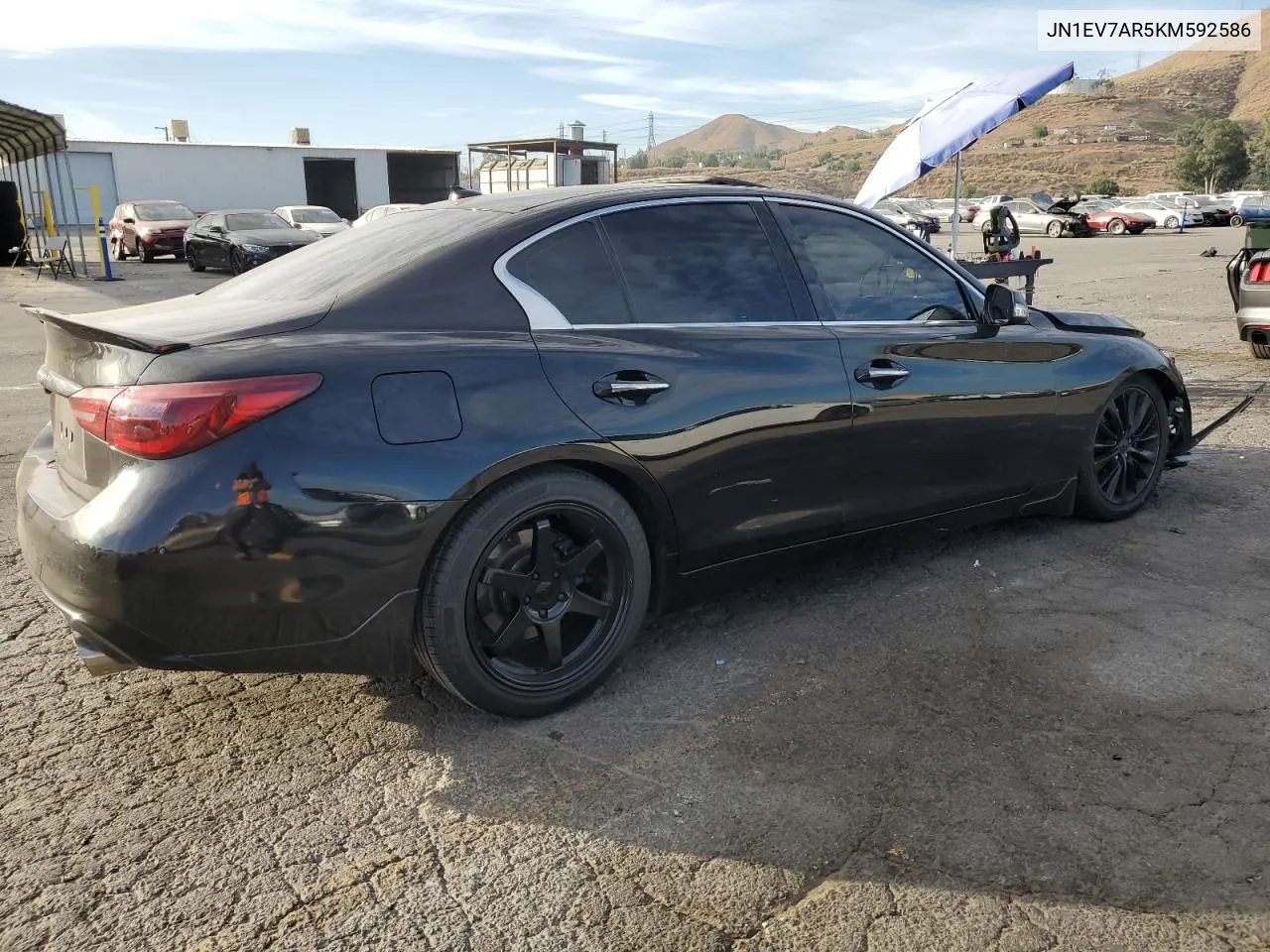 2019 Infiniti Q50 Luxe VIN: JN1EV7AR5KM592586 Lot: 77273624