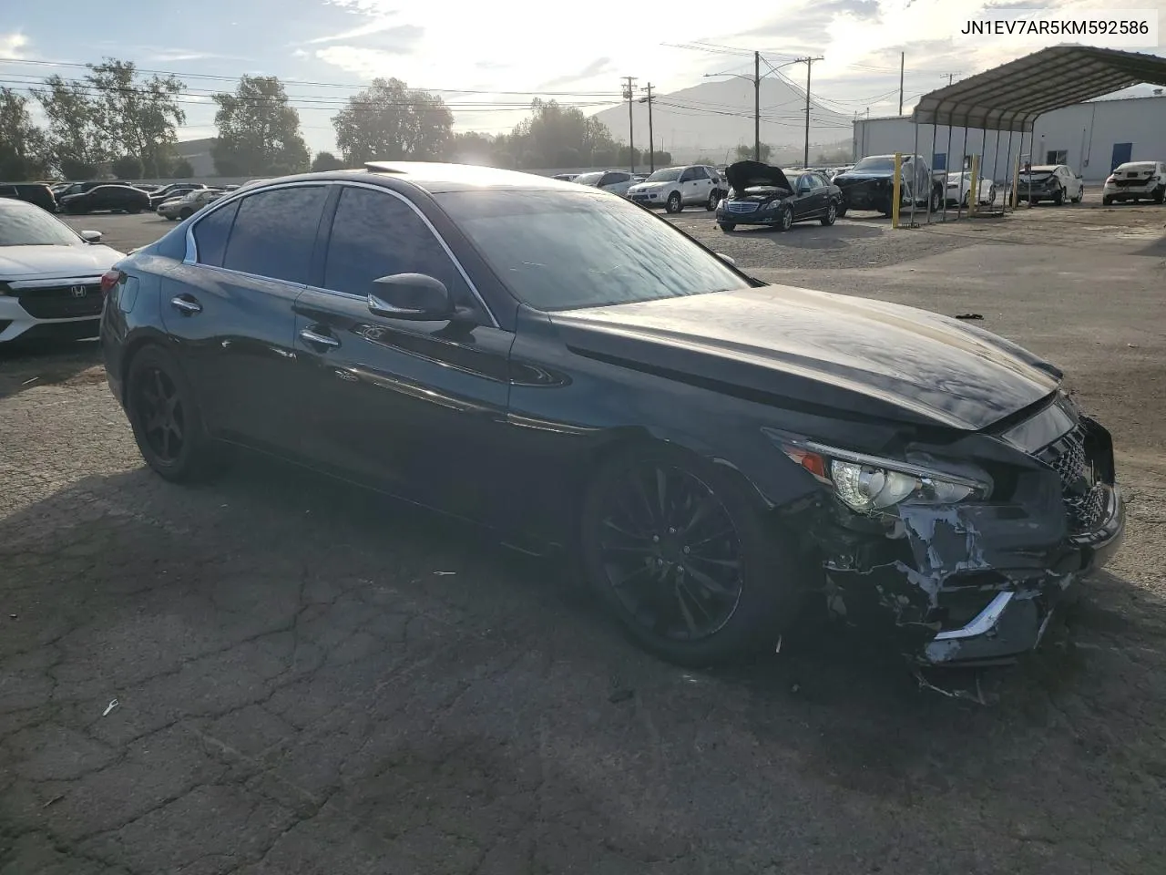 2019 Infiniti Q50 Luxe VIN: JN1EV7AR5KM592586 Lot: 77273624