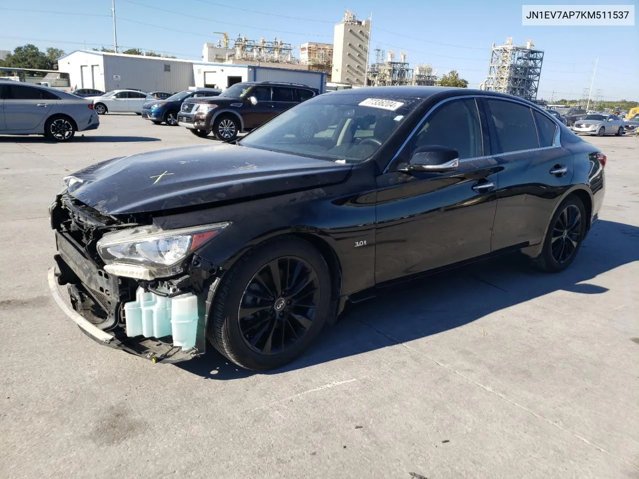 2019 Infiniti Q50 Luxe VIN: JN1EV7AP7KM511537 Lot: 77336204