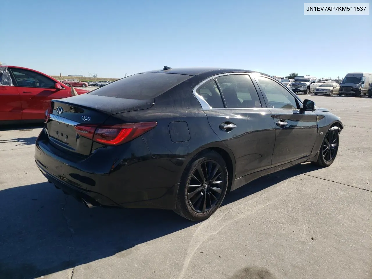 2019 Infiniti Q50 Luxe VIN: JN1EV7AP7KM511537 Lot: 77336204