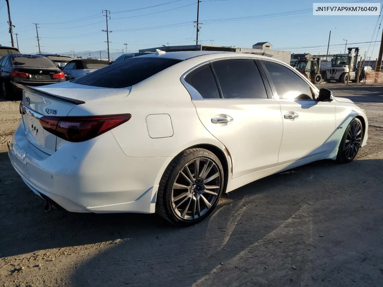 2019 Infiniti Q50 Red Sport 400 VIN: JN1FV7AP9KM760409 Lot: 77461464