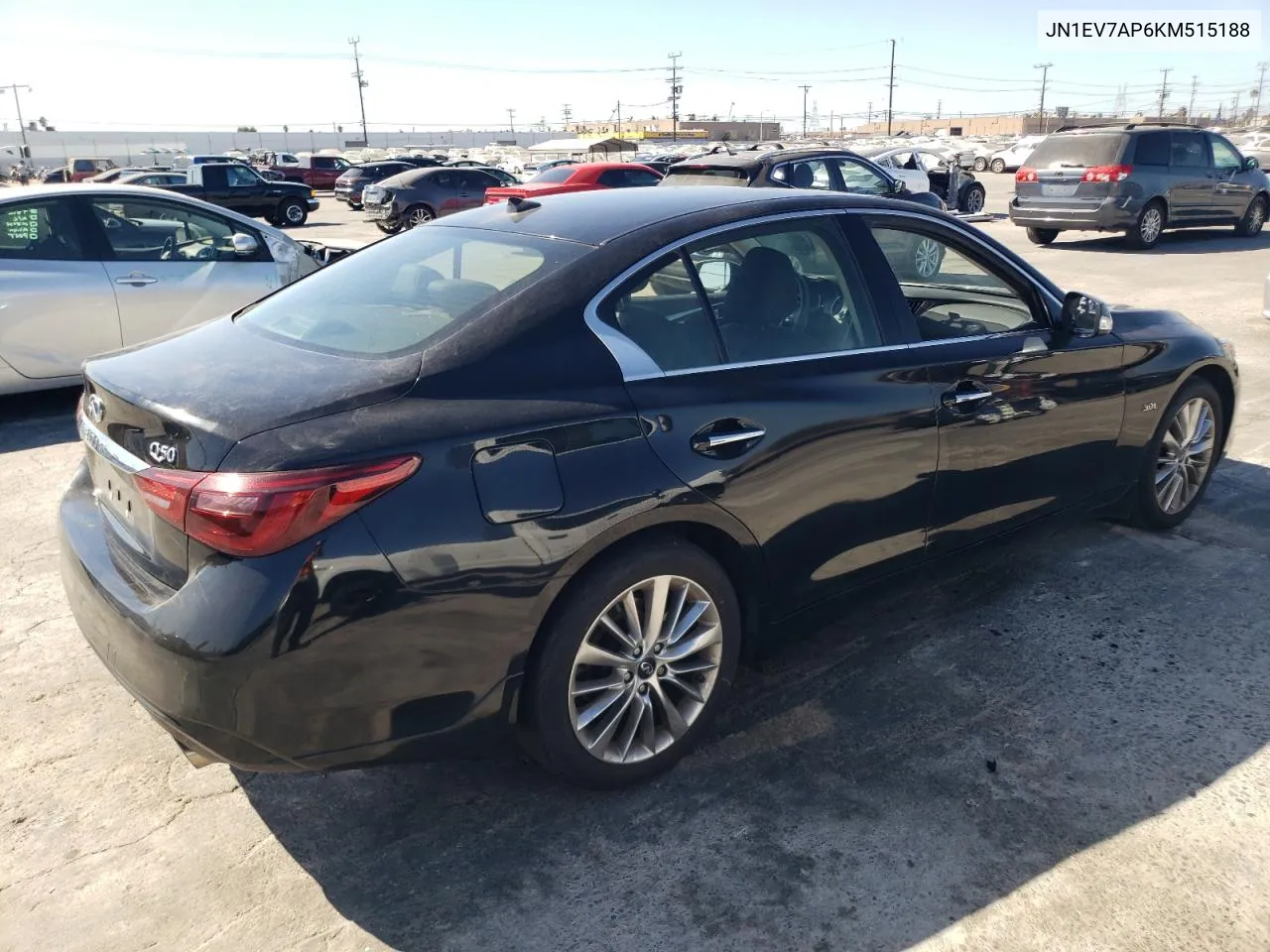 2019 Infiniti Q50 Luxe VIN: JN1EV7AP6KM515188 Lot: 77634534