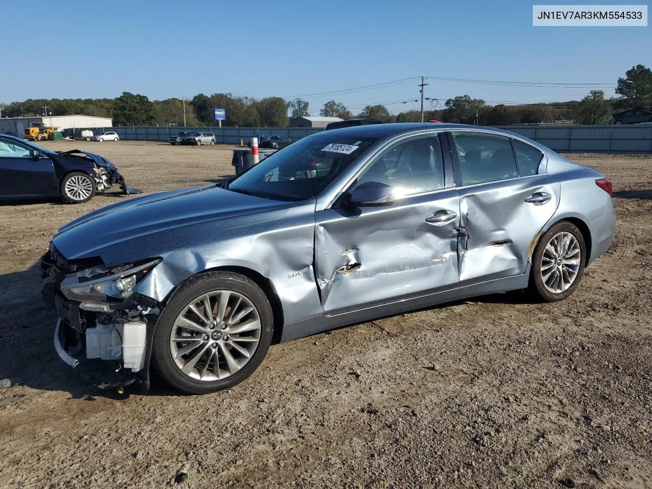 2019 Infiniti Q50 Luxe VIN: JN1EV7AR3KM554533 Lot: 79185124