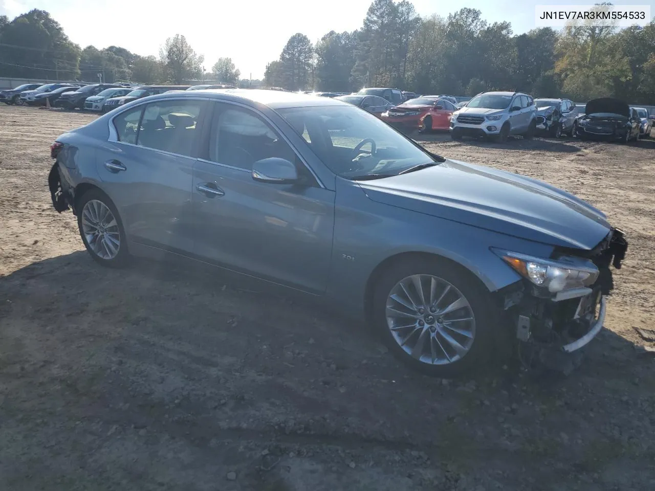 2019 Infiniti Q50 Luxe VIN: JN1EV7AR3KM554533 Lot: 79185124