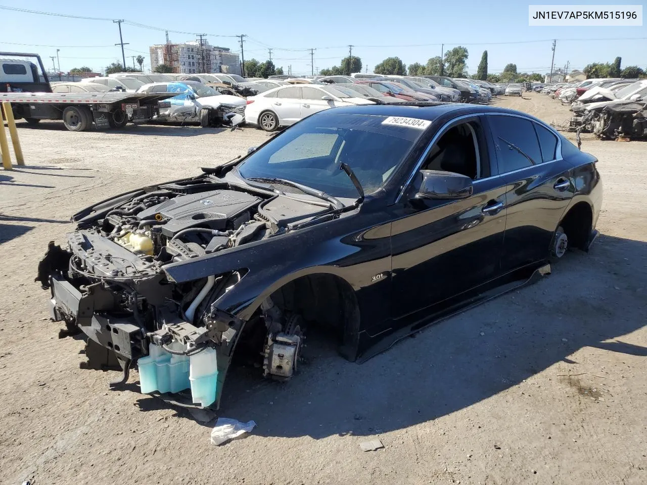 2019 Infiniti Q50 Luxe VIN: JN1EV7AP5KM515196 Lot: 79234304