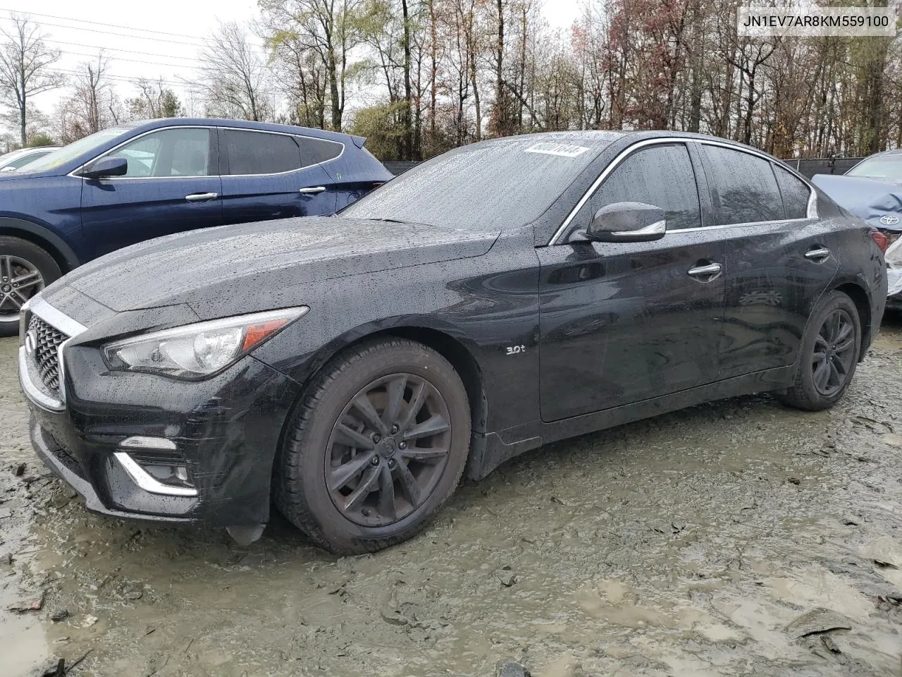 2019 Infiniti Q50 Luxe VIN: JN1EV7AR8KM559100 Lot: 80001644