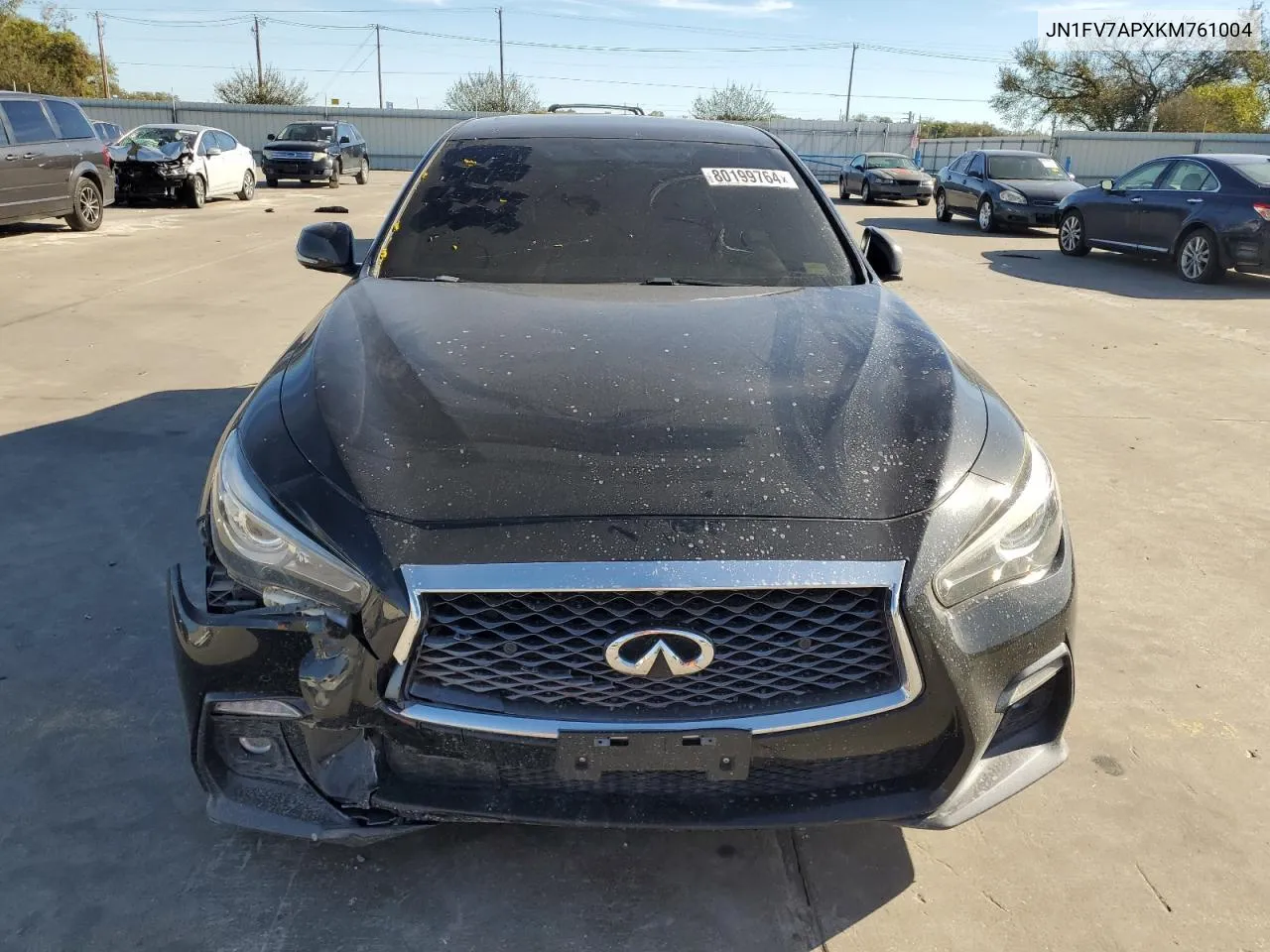 2019 Infiniti Q50 Red Sport 400 VIN: JN1FV7APXKM761004 Lot: 80199764