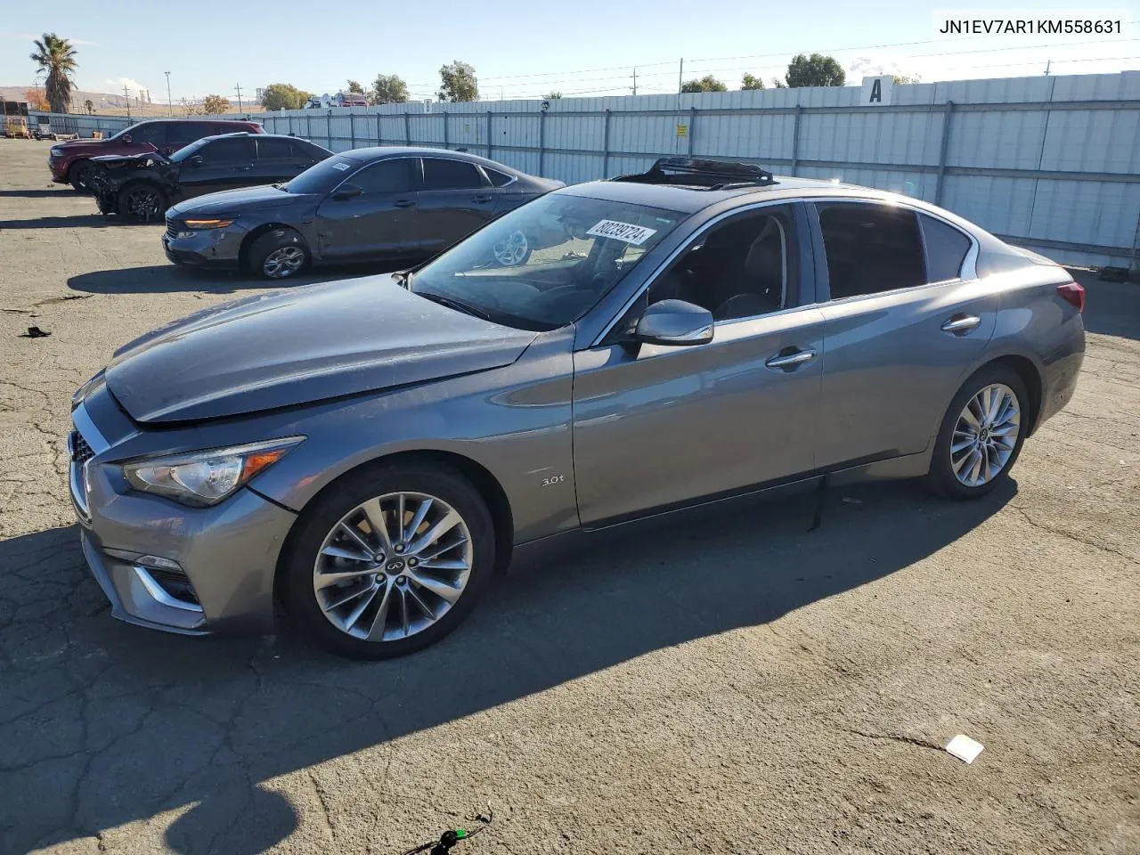 2019 Infiniti Q50 Luxe VIN: JN1EV7AR1KM558631 Lot: 80239724