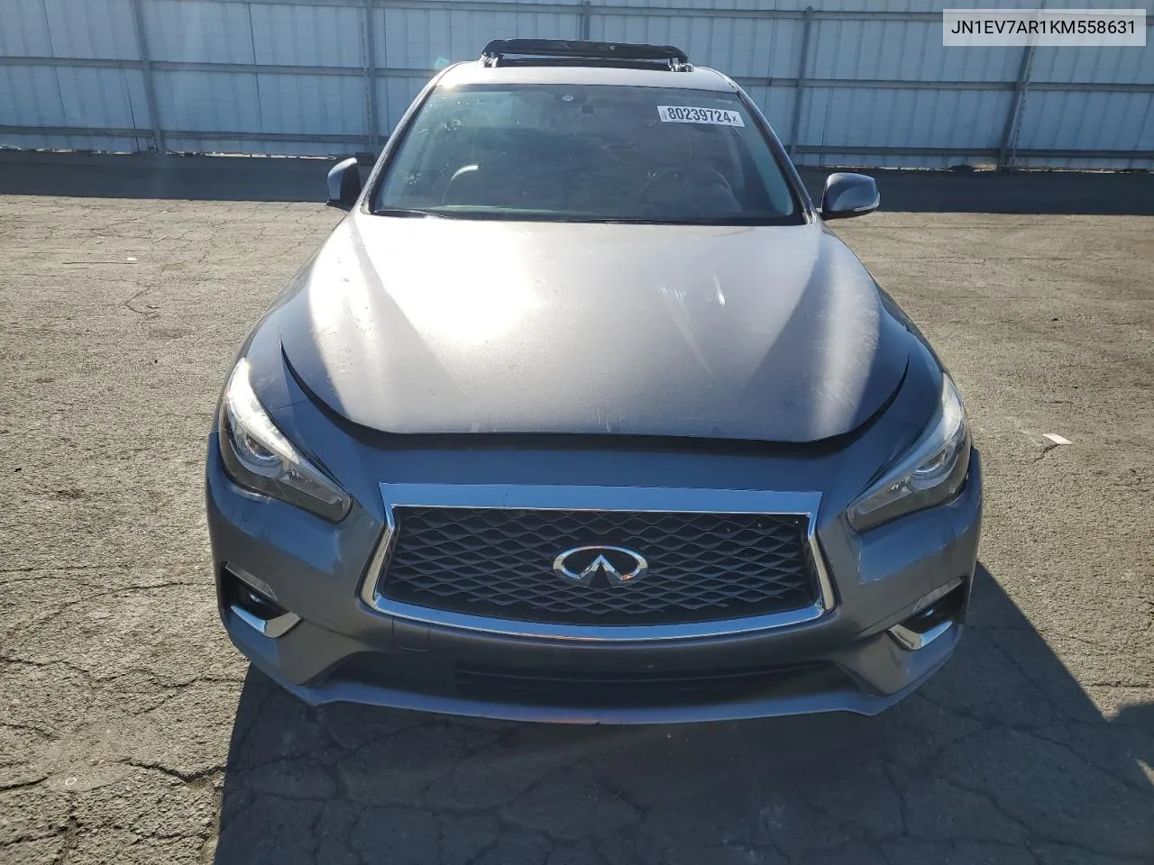 2019 Infiniti Q50 Luxe VIN: JN1EV7AR1KM558631 Lot: 80239724