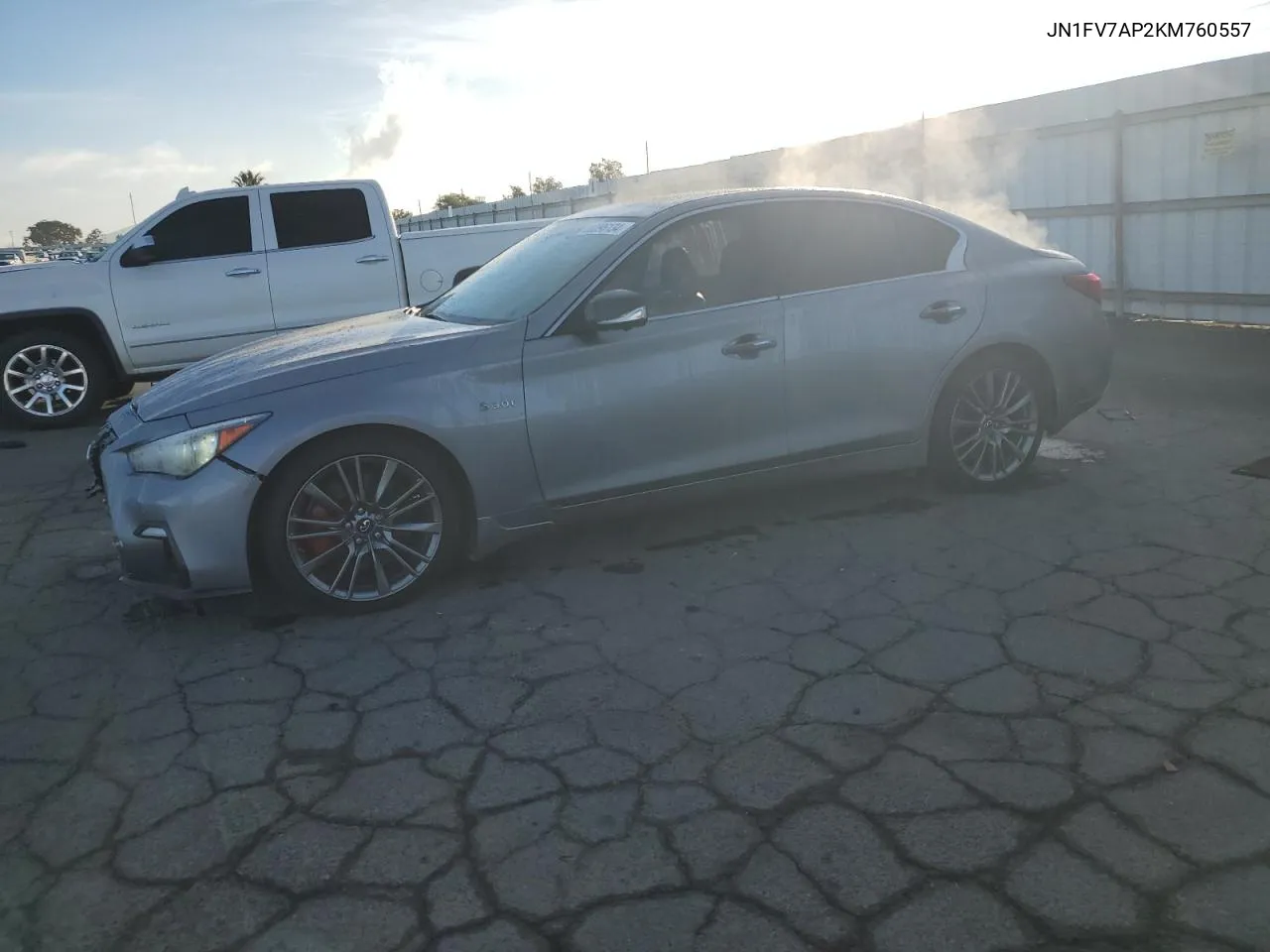 2019 Infiniti Q50 Red Sport 400 VIN: JN1FV7AP2KM760557 Lot: 80396134