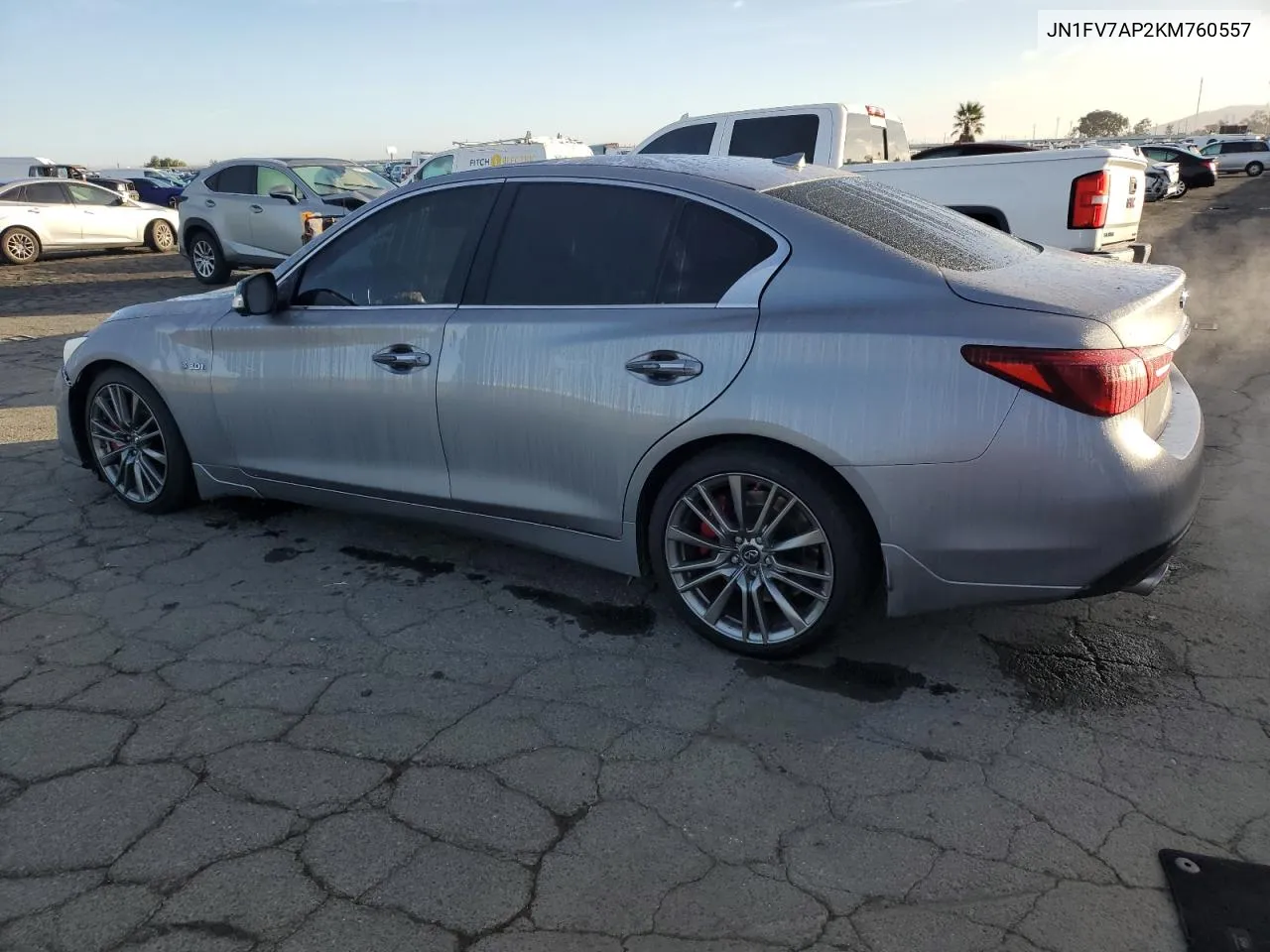 2019 Infiniti Q50 Red Sport 400 VIN: JN1FV7AP2KM760557 Lot: 80396134