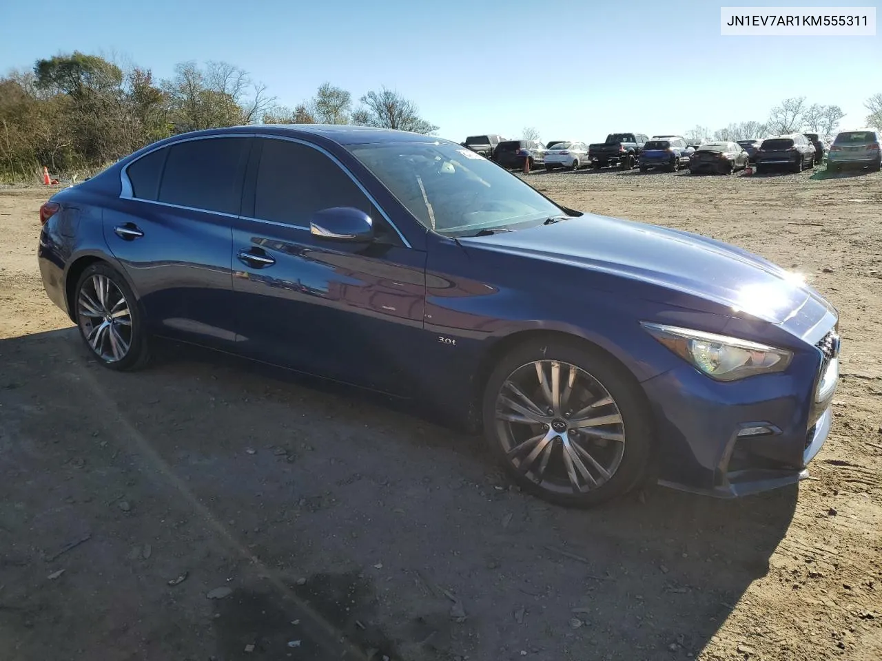 2019 Infiniti Q50 Luxe VIN: JN1EV7AR1KM555311 Lot: 80442544