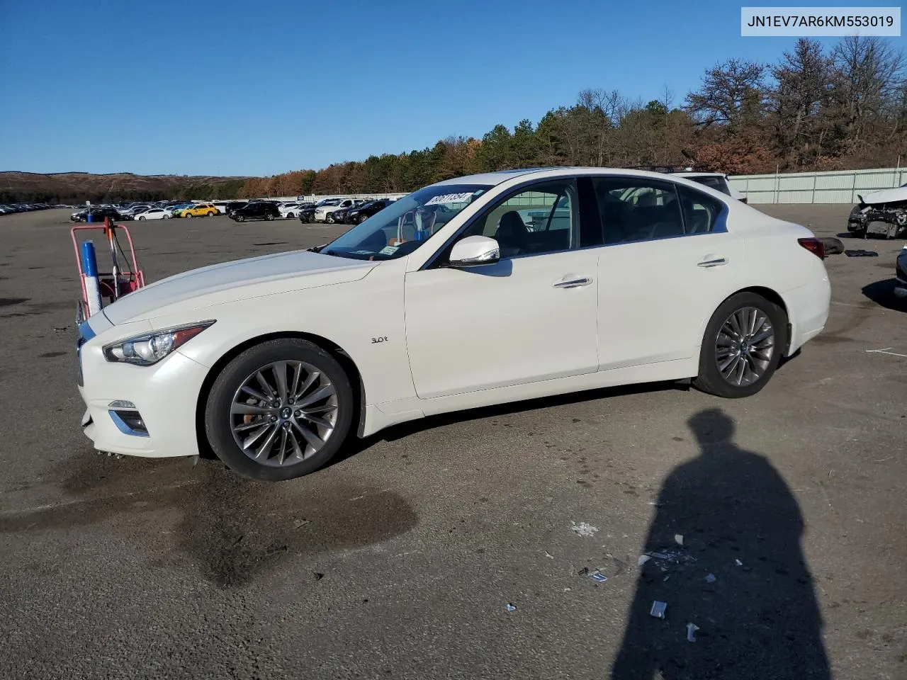 2019 Infiniti Q50 Luxe VIN: JN1EV7AR6KM553019 Lot: 80611354